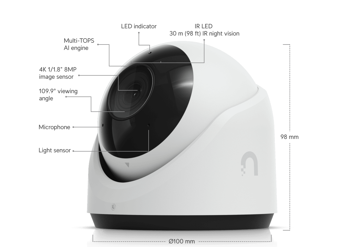 You are currently viewing UniFi Protect G6 Turret — 4K AI Security Camera